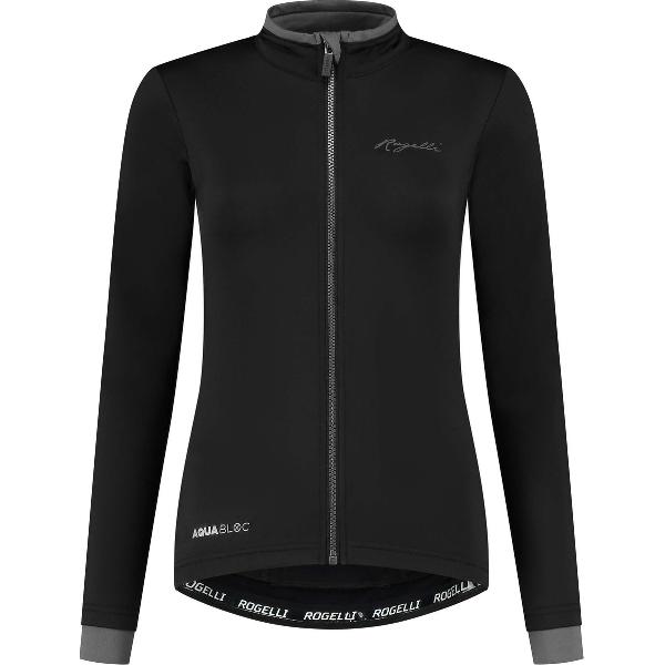 Rogelli Essential Fietsshirt - Lange Mouwen - Dames - Zwart - Maat XL