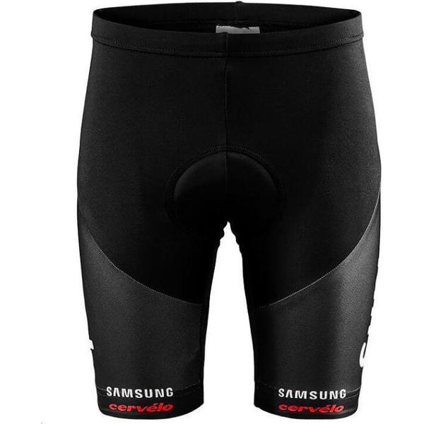 Craft Fietsbroek kort zonder bretels Kids Zwart Wit / TEAM SUNWEB REPLICA SHORTS JR BLACK - 134