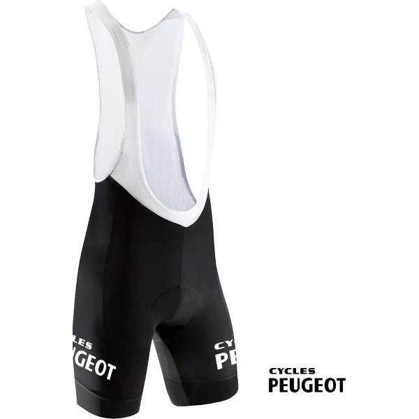 Retro Wielerbroek Peugeot - REDTED - Zwart (XL)