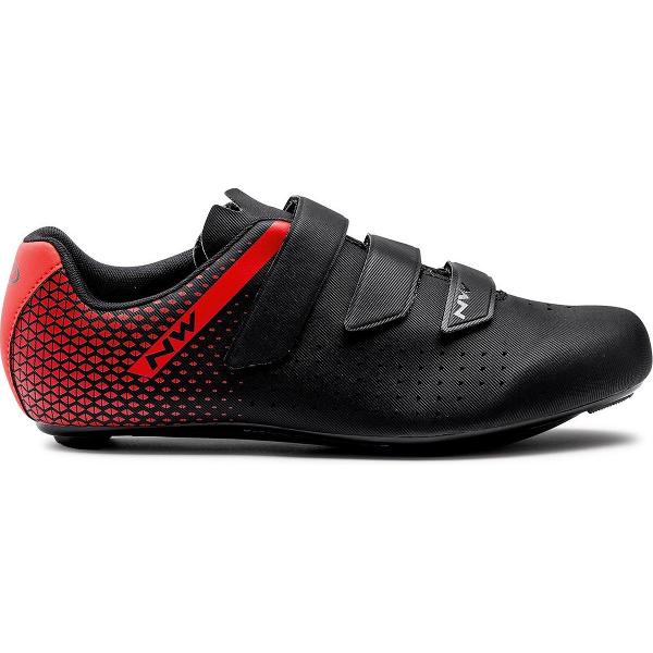 Northwave Core 2 Fietsschoenen - Maat 45 - Unisex - zwart/rood