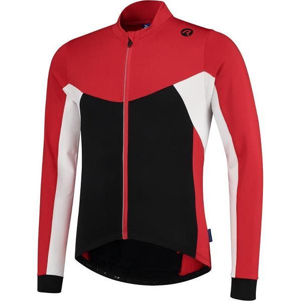 Rogelli Recco 2.0 Fietsshirt - Lange Mouwen - Heren - Zwart, Rood, Wit - Maat 3XL