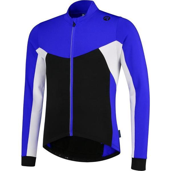 Rogelli Recco 2.0 Fietsshirt - Lange Mouwen - Heren - Zwart, Blauw, Wit - Maat 3XL