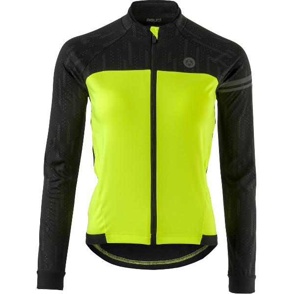 AGU HIVIS Thermo Fietsjack Essential Dames HIVIS - Zwart - XXL - Reflecterend - Winddicht - Waterafstotend