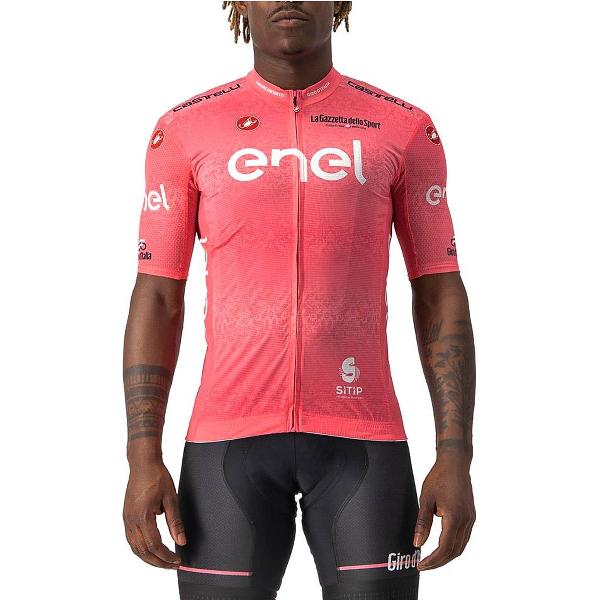 Castelli Giro Italia 2022 Competizione Korte Mouwen Fietsshirt Roze XL Man