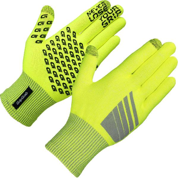 GripGrab - Primavera Hi-Vis Midseason Glove - Geel Hi-Vis - Unisex - Maat XS/S