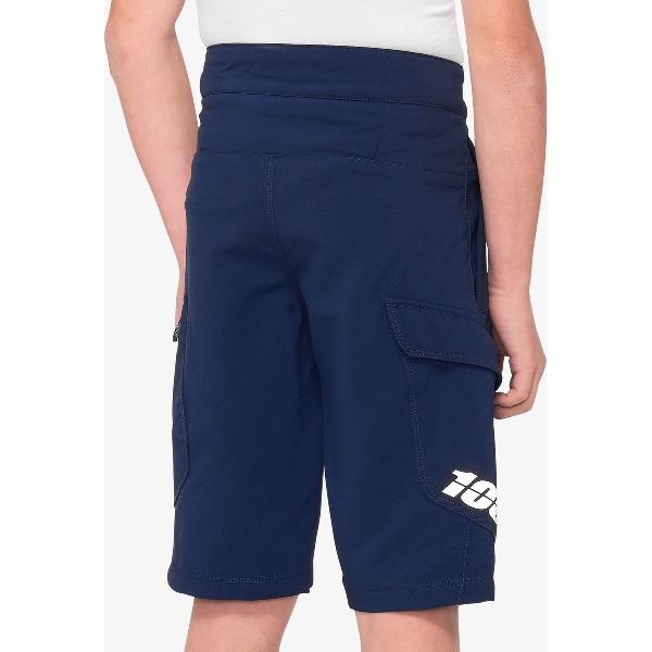 100% Ridecamp Shorts Jongeren, black Kindermaat W26