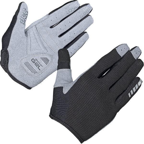 GripGrab - Women's Shark Padded Lange Vinger Zomer MTB Gravel Fietshandschoenen - Zwart - Vrouwen - Maat XS