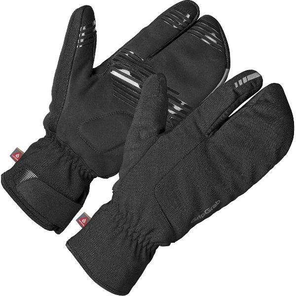 GripGrab - Nordic 2 Windproof Strenge Winter Lobster Fietshandschoenen - Zwart - Unisex - Maat XXL