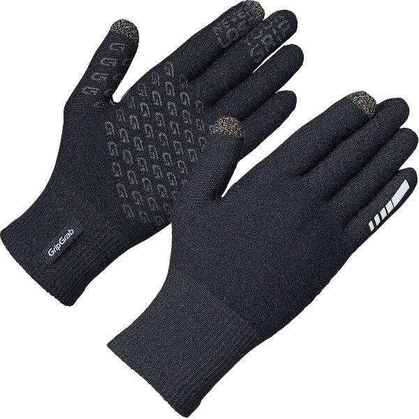 GripGrab - Primavera 2 Merino Lente Herfst Fietshandschoenen Touchscreen - Zwart - Unisex - Maat M/L