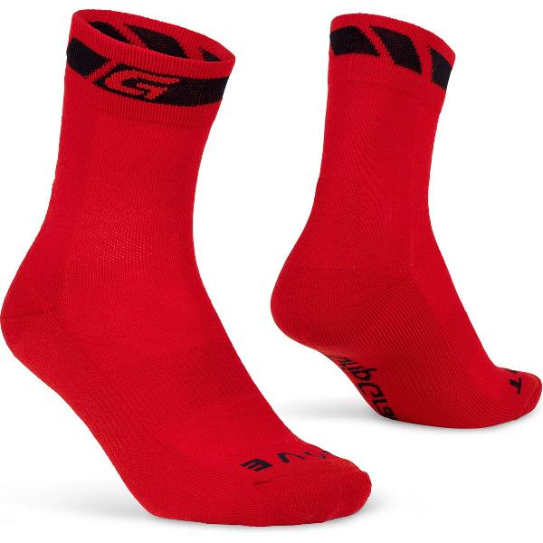 GripGrab - Merino Winter Fietssokken Merino Wol Sokken Wielersport - Rood - Unisex - Maat M