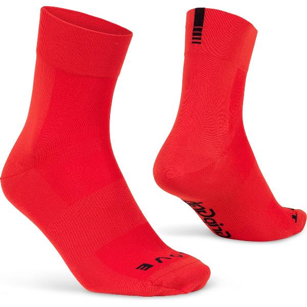 GripGrab - Lightweight SL Performance Zomer Fietssokken 1 Paar Wielersport Sokken - Rood - Unisex - Maat S (38-41)