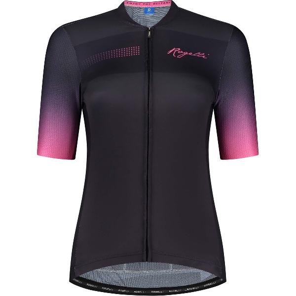 Rogelli Dawn Fietsshirt - Korte Mouwen - Dames - Blauw, Roze - Maat XL