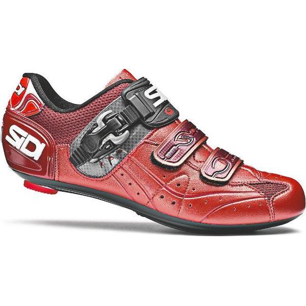 Sidi Genius 5.5 - Racefietsschoenen - Rood/Oranje - Carbon Composite Zool - Maat 43,5