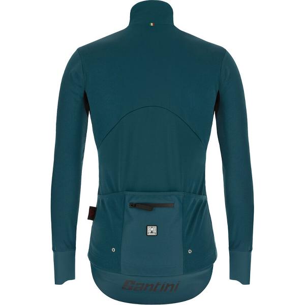 Santini Fietsjack Winter Heren Blauw Groen - Vega Extreme Winter Jacket Teal - L