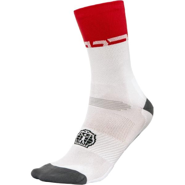 BIORACER SUMMER SOCKS WHITE WIT/ROOD 39/41