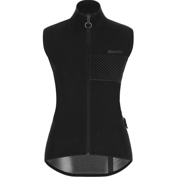 Santini Windstopper Mouwloos Waterafstotend Dames Zwart - Guard Nimbus Wind And Rain Proof Vest For Women Black - L