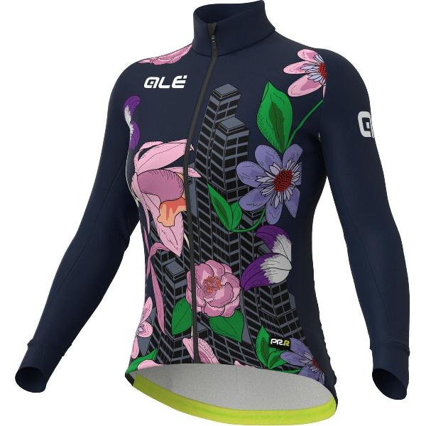 Ale Dames Fietsshirt Lange Mouwen PR-R City - Marineblauw - XL - Valt klein