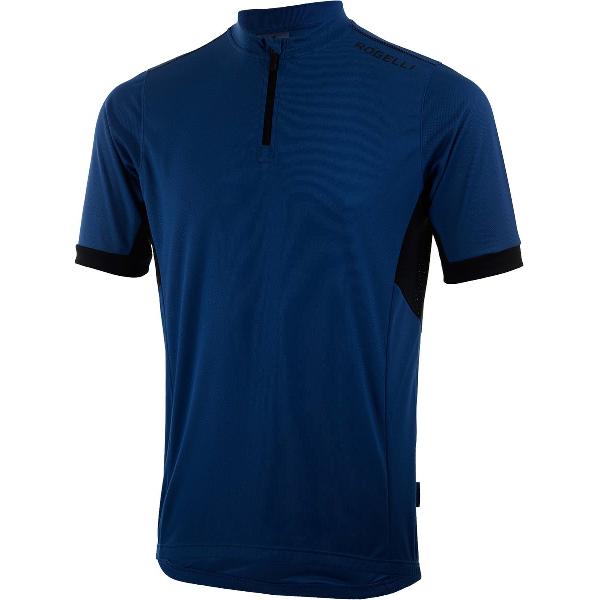 Rogelli Core Kids Fietsshirt - Korte Mouwen - Kids - Donker Blauw - Maat 140-152