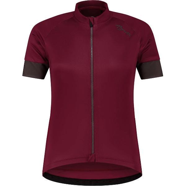 Rogelli Modesta - Fietsshirt Korte Mouwen - Dames - Maat L - Bordeaux, Grijs