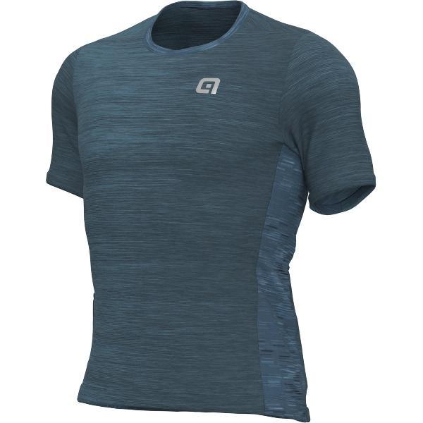 Ale Fietsshirt Korte Mouwen Off-Road Gravel Cruise - Blauw - L - Valt klein