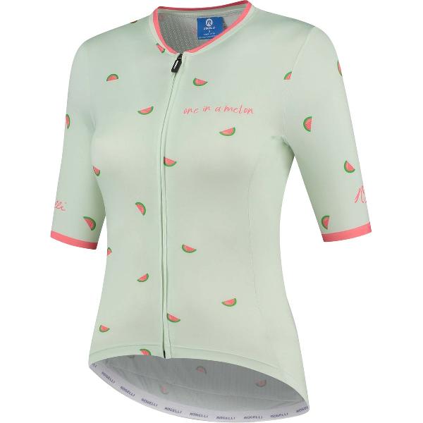 Rogelli Fruity Fietsshirt - Korte Mouwen - Dames - Mint, Coral - Maat L