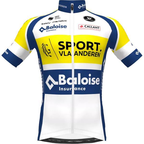 Sport Vlaanderen – Baloise Vermarc Fietsshirt Korte Mouwen SP.L Aero Heren Maat XXXL