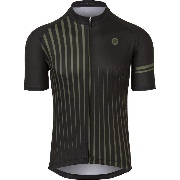 AGU Faded Stripe Fietsshirt Essential Heren - Zwart - XL