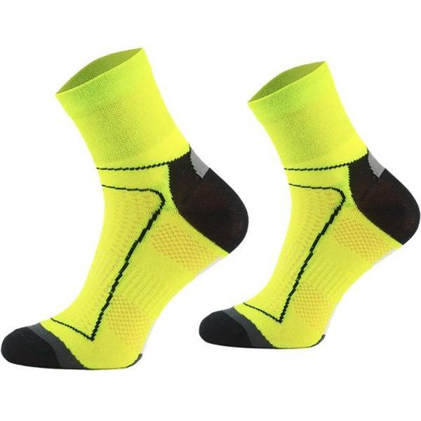 Comodo Fietssokken Polyester BIK1 - Neon geel - Maat 39-42