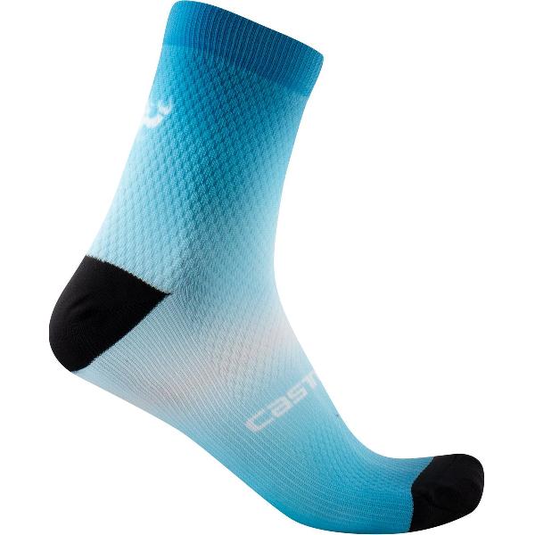 Castelli Fietssokken zomer Dames Blauw - GRADIENT 10 SOCK MARINE BLUE - S/M