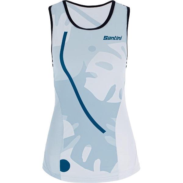 Santini Fietstop Dames Blauw - Maui Sleek Tri Top - XS