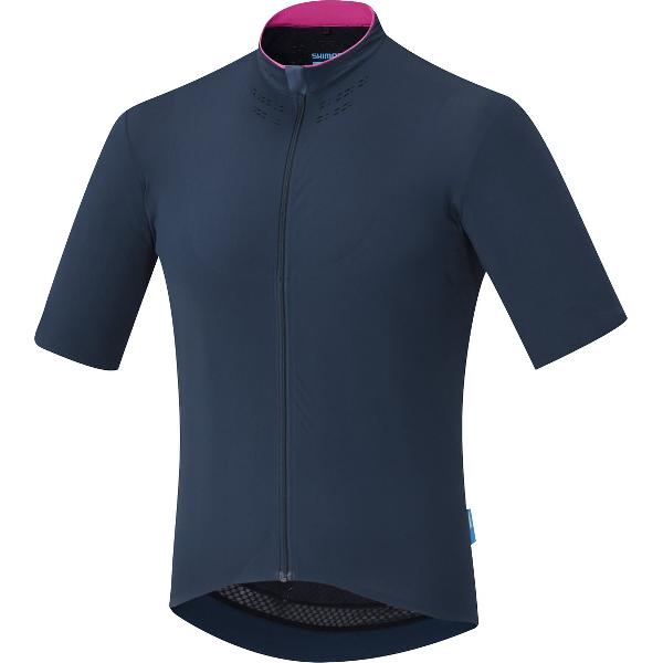 Shimano Evolve Fietsshirt Met Korte Mouwen Navy Blauw