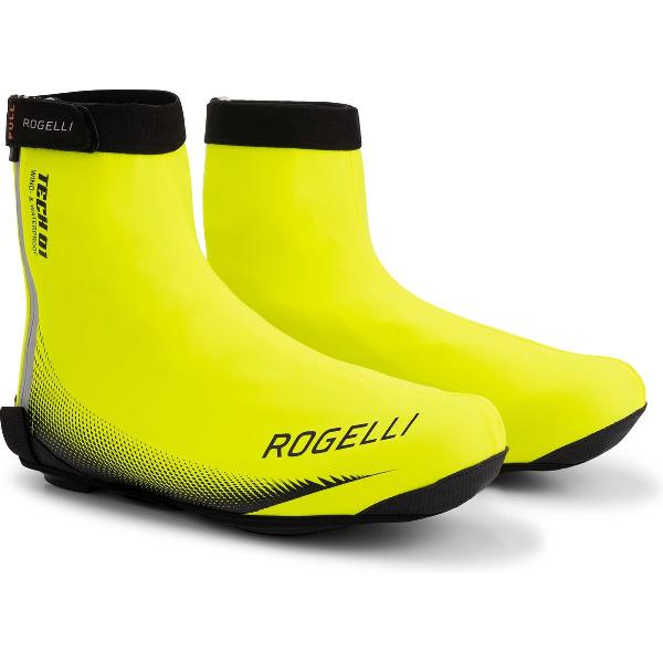 Rogelli Tech-01 Fiandrex Fiets Overschoenen - Wielrennen - Winddicht en Waterafstotend - Fluor - Maat 46-47