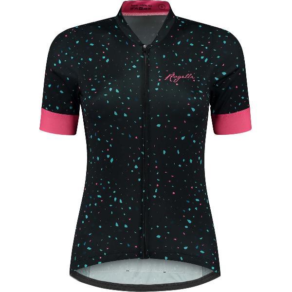 Rogelli Terrazzo Fietsshirt - Korte Mouwen - Dames - Blauw, Roze - Maat L