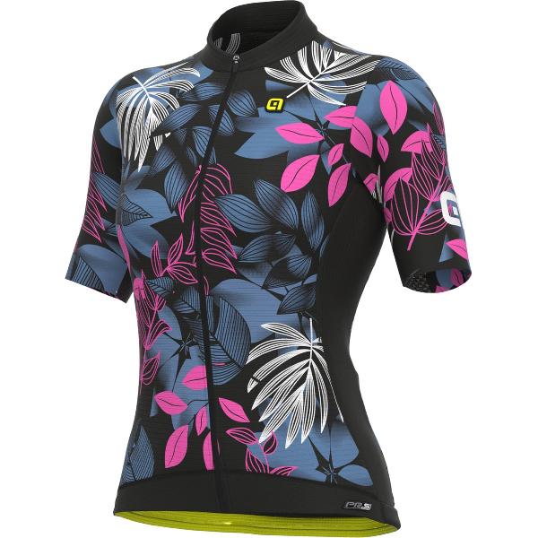 Ale Dames Fietsshirt Korte Mouwen PRS Garden - Zwart - M - Valt klein