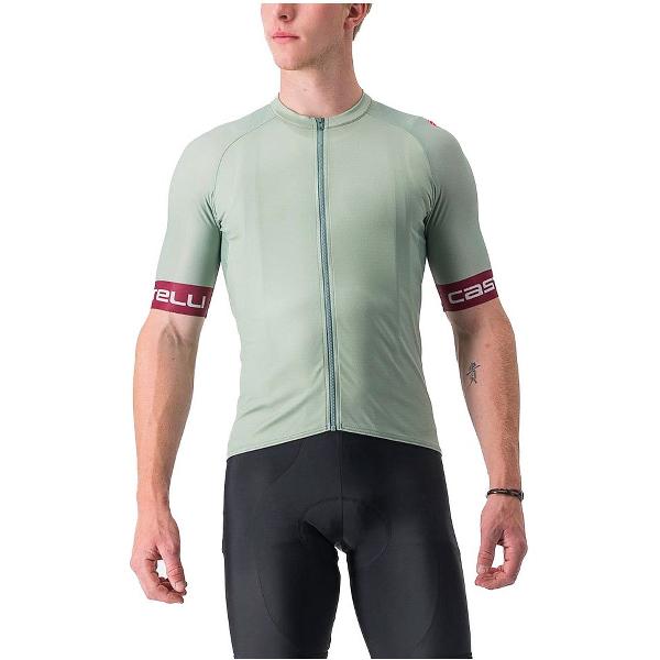 Castelli Entrata Vi Jersey Met Korte Mouwen Groen XL Man