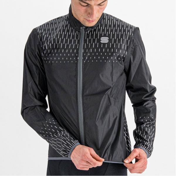 Sportful Fietsjack Heren Zwart - REFLEX JACKET BLACK - S