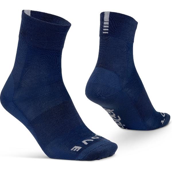 GripGrab - Merino Lightweight SL Zomer Fietssokken Sport Sokken - Navy Blauw - Unisex - Maat XS