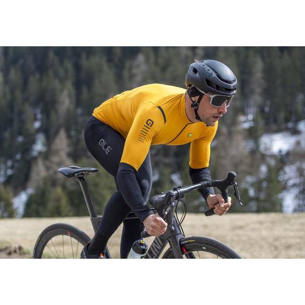 Alé Long Sleeve Jersey Warm Race 2.0 / R-EV1 - Geel - M - Valt klein