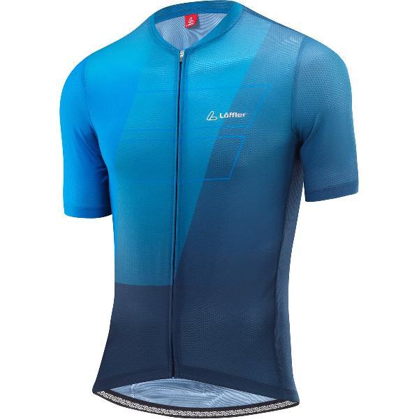 Loeffler fietsshirt korte mouwen M Bike Jersey FZ Vent - Indigo