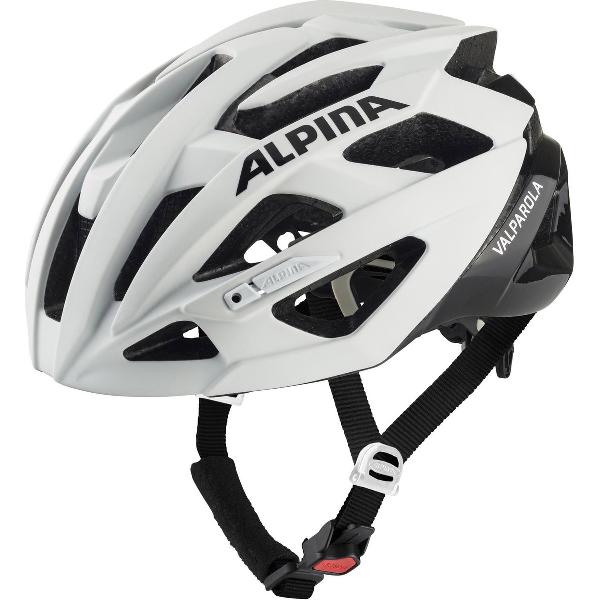 Alpina Valparola Fietshelm, wit/zwart Hoofdomtrek 51-56cm