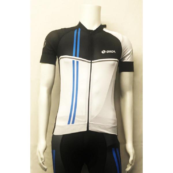 ONDA Fietsshirt korte mouw heren Zwart Blauw Wit - Algarve 5 - S