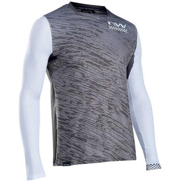 Northwave Bomb Jersey Met Lange Mouwen Grijs XL Man