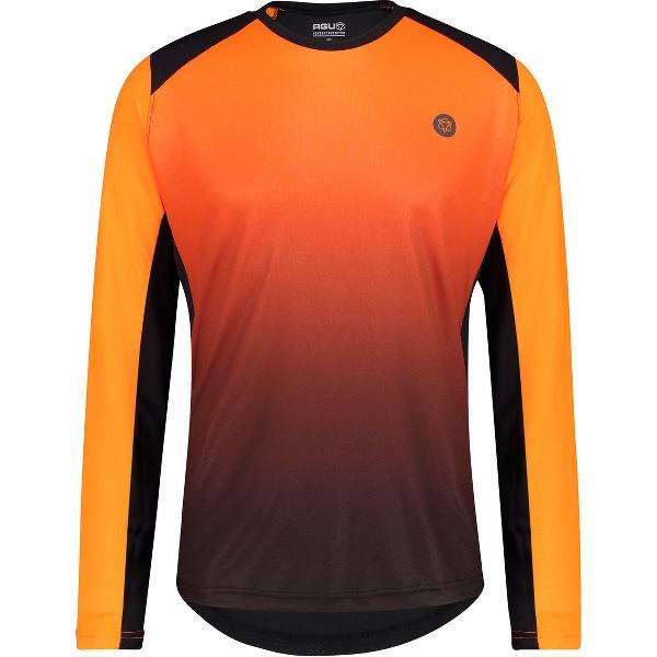 AGU Fietsshirt Lange Mouwen MTB Heren - Oranje - L