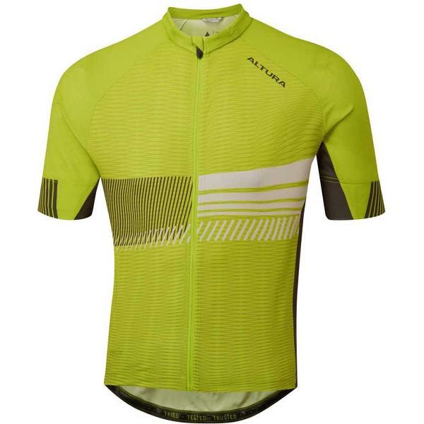 Altura Club Jersey Met Korte Mouwen Geel M Man