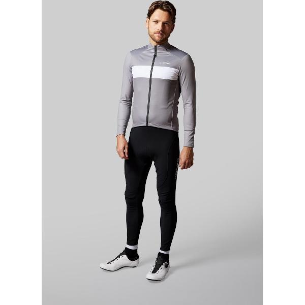 Acelera Intermediate Fleece Winter Jacket Ash Grey - Thermo - Fietsjack - Wielrenjack - Fietsjas - Heren - Fietsshirt Lange Mouwen- Maat M