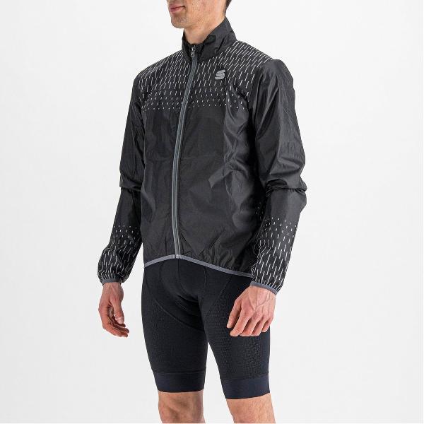 Sportful Fietsjack Heren Zwart - REFLEX JACKET BLACK - S