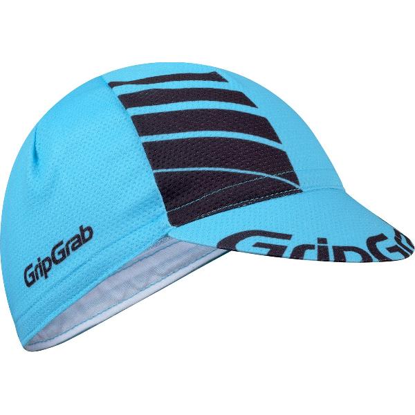 GripGrab - Lightweight Zomer Fietspet Mesh Cycling Cap Retro Fietsmuts - Blauw/Zwart - Unisex - Maat M/L