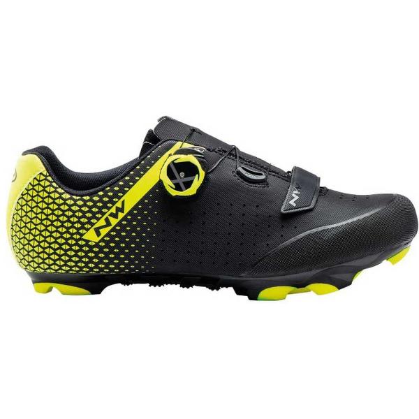 NORTHWAVE Origin Plus 2 MTB-Schoenen - Black / Yellow Fluo - Heren - EU 48