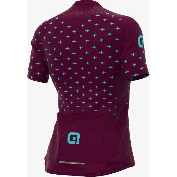 Ale Dames Fietsshirt Korte Mouwen Graphics PRR Stars - Bordeaux - XXXL - Valt klein