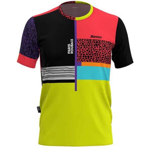 SANTINI Paris Roubaix Forger Des Heroes T-shirt Met Korte Mouwen Heren - Maat XS